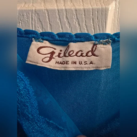 Vintage Gilead dress lingerie and robe, blue. Size xs-s - Picture 10 of 14